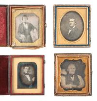 [EARLY PHOTOGRAPHY]. 25 assorted sixth plate daguerreotypes of men.