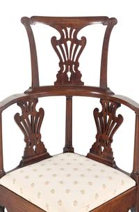 A George II Walnut Corner Chair