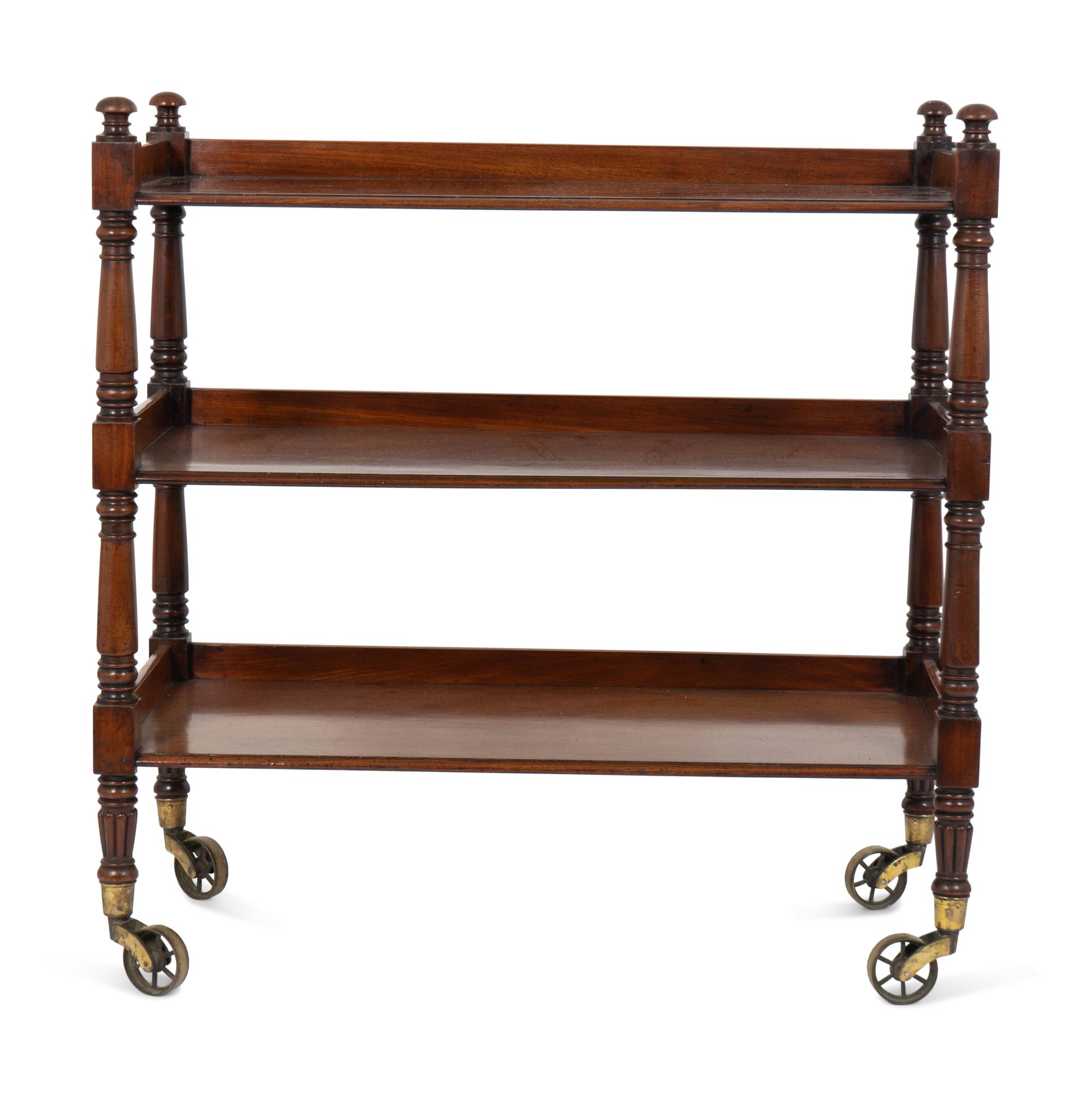 A William IV Mahogany Three-Tier Server — 19TH CENTURY