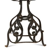 A French Marble and Iron Center Table