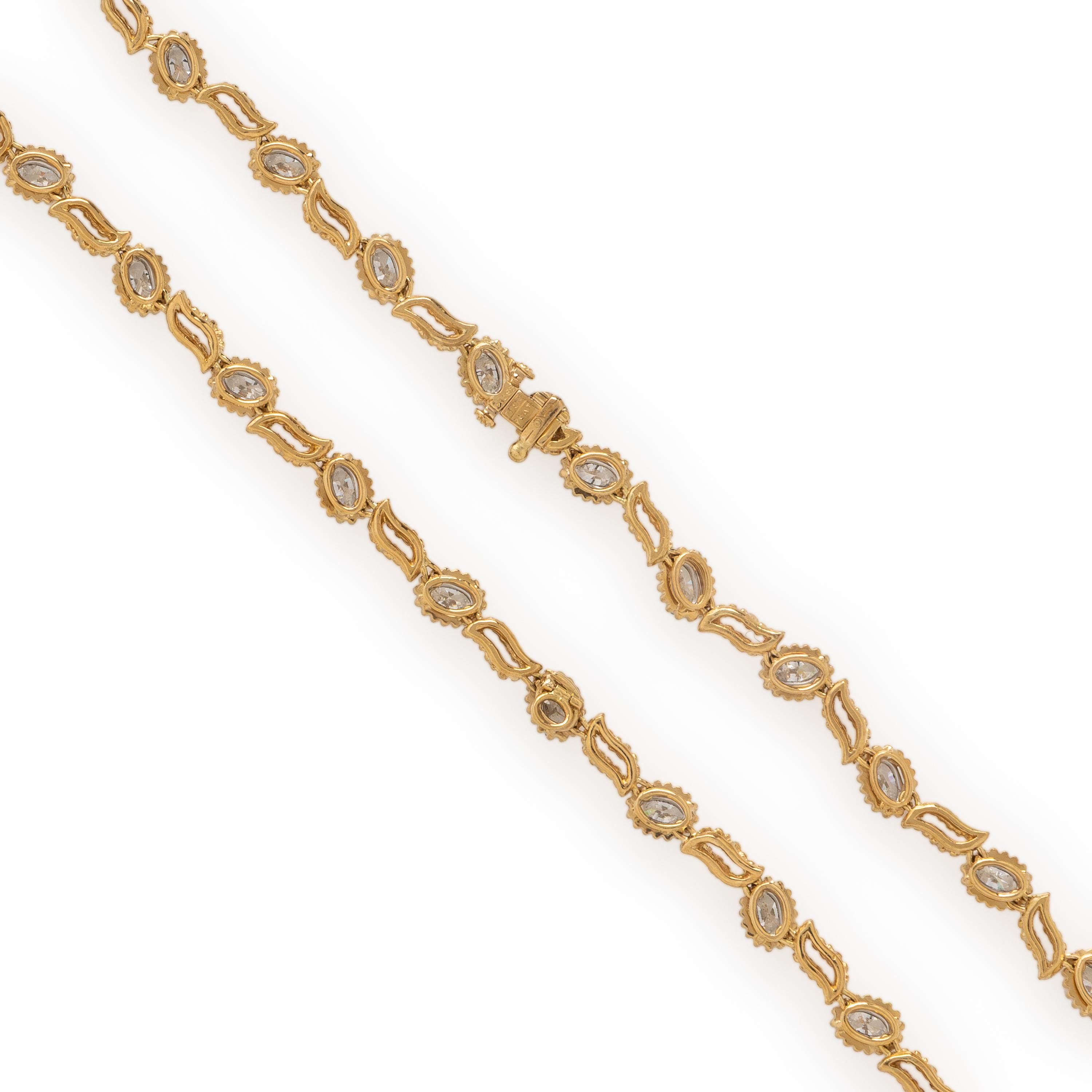 Oscar Heyman, Diamond, Platinum, and Yellow Gold Necklace