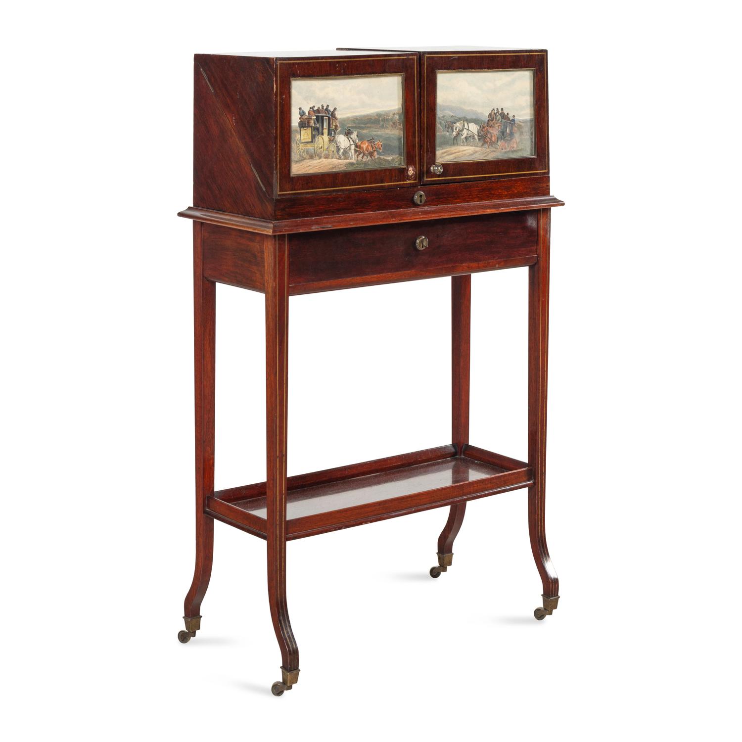 An English Mahogany Liquor Cabinet