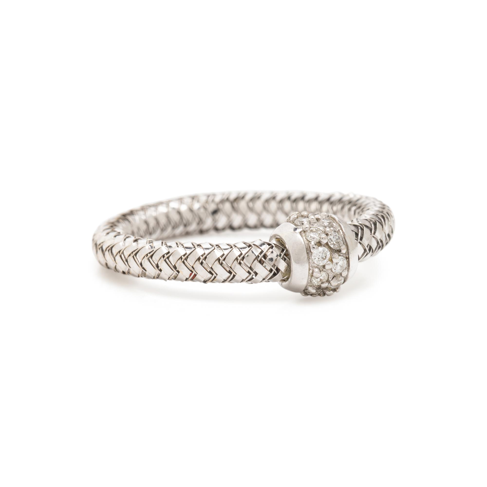 Roberto Coin, Pair of Diamond and Gold Flexible Rings