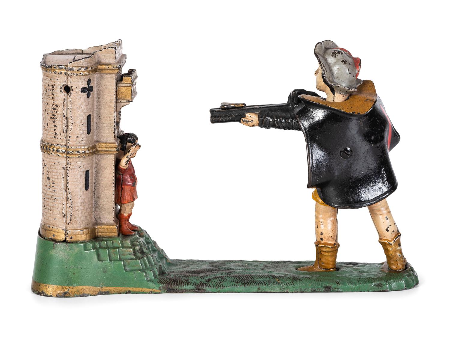 A J. and E. Stevens 'William Tell' Cast Iron Mechanical Bank