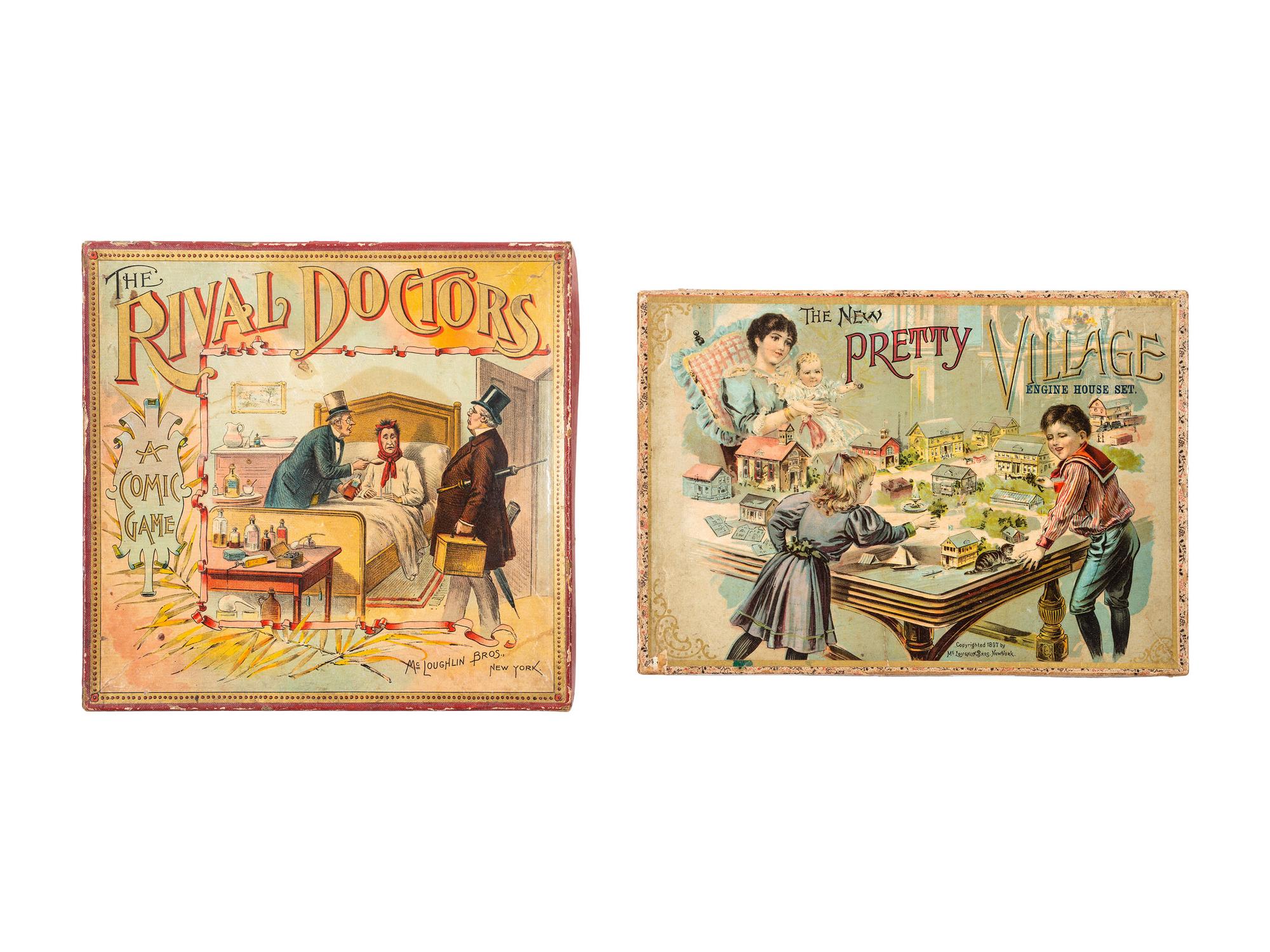 Nine McLoughlin Bros. Illustrated Games