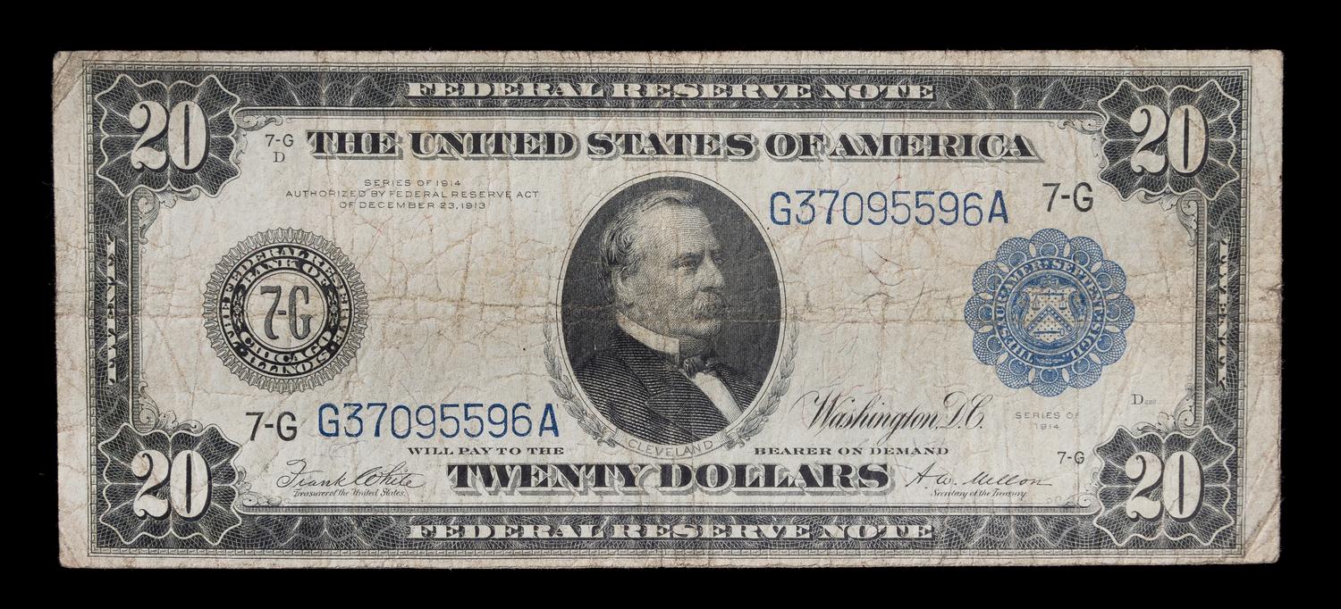 A $20 Federal Reserve Note — 1914-CHICAGO