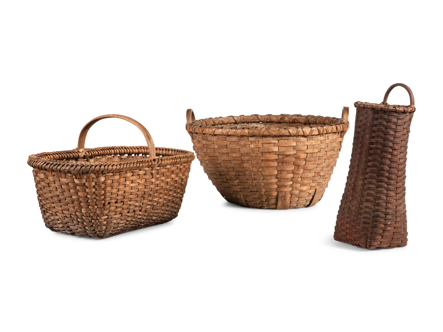 Six Woven Baskets