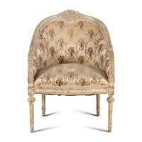 A Louis XVI Style Painted Bergere