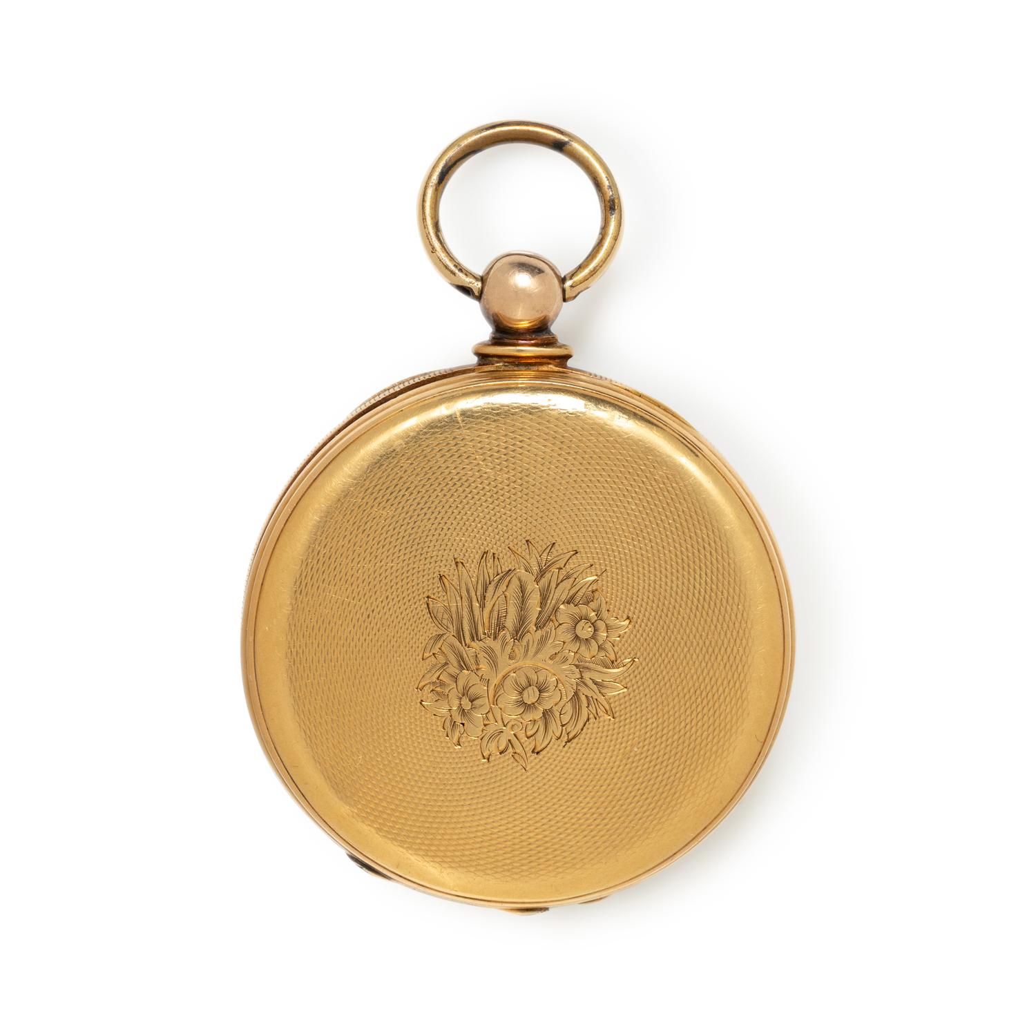 AGASSIZ, 14K YELLOW GOLD AND GOLD-FILLED POCKET WATCH