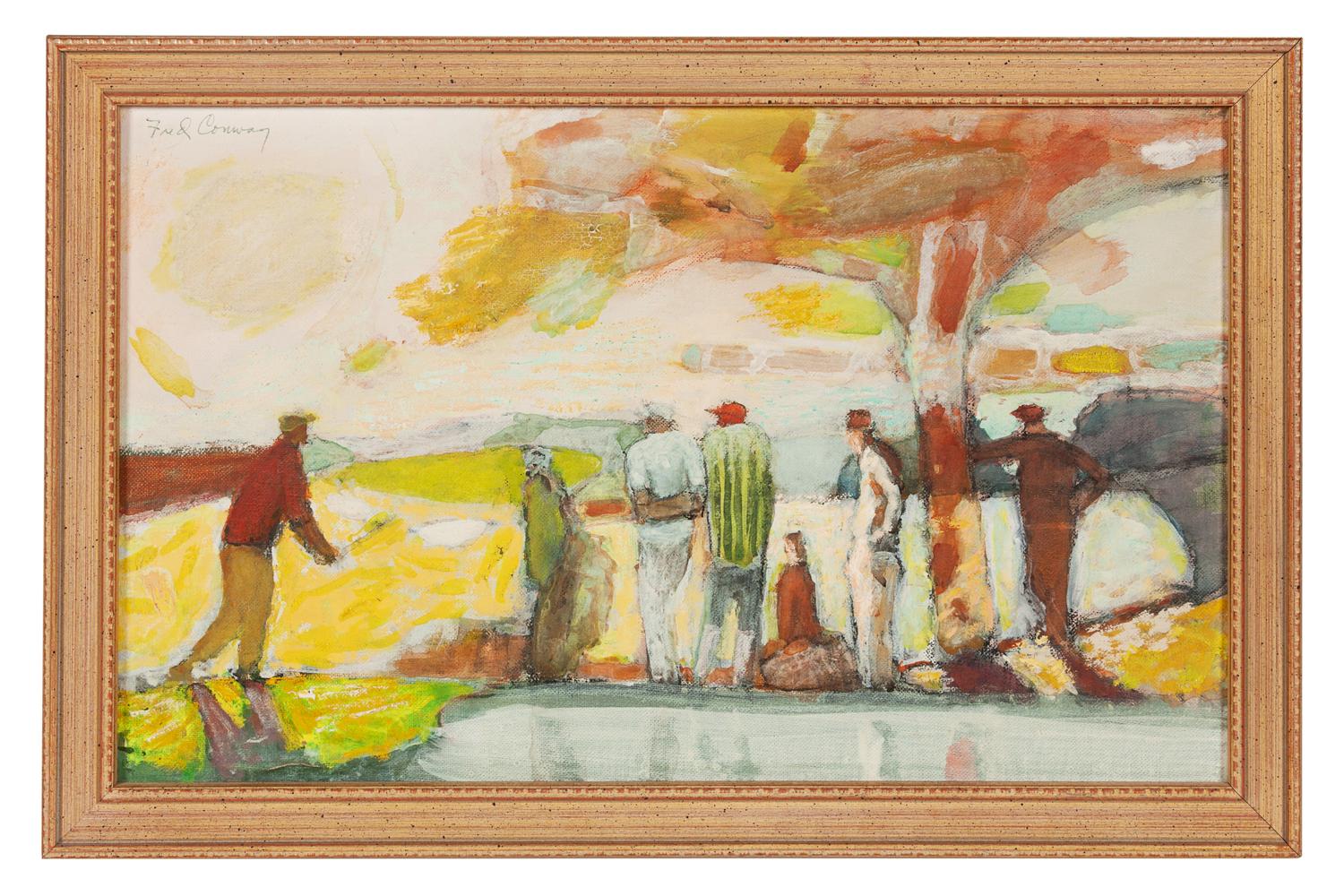 Three works: Golfers