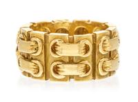 An 18 Karat Yellow Gold Band, Cartier, Circa 1971, 15.10 dwts.