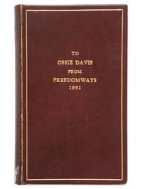 DOUGLASS, Frederick. Narrative of the Life of Frederick Douglass . Presented to Ossie Davis, 1961.