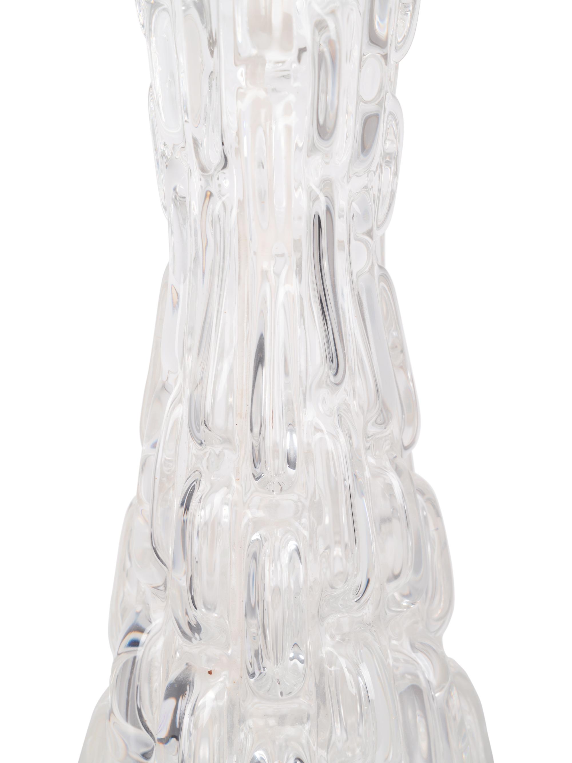 Pair of Table Lamps, c. 1965 Orrefors, Sweden
