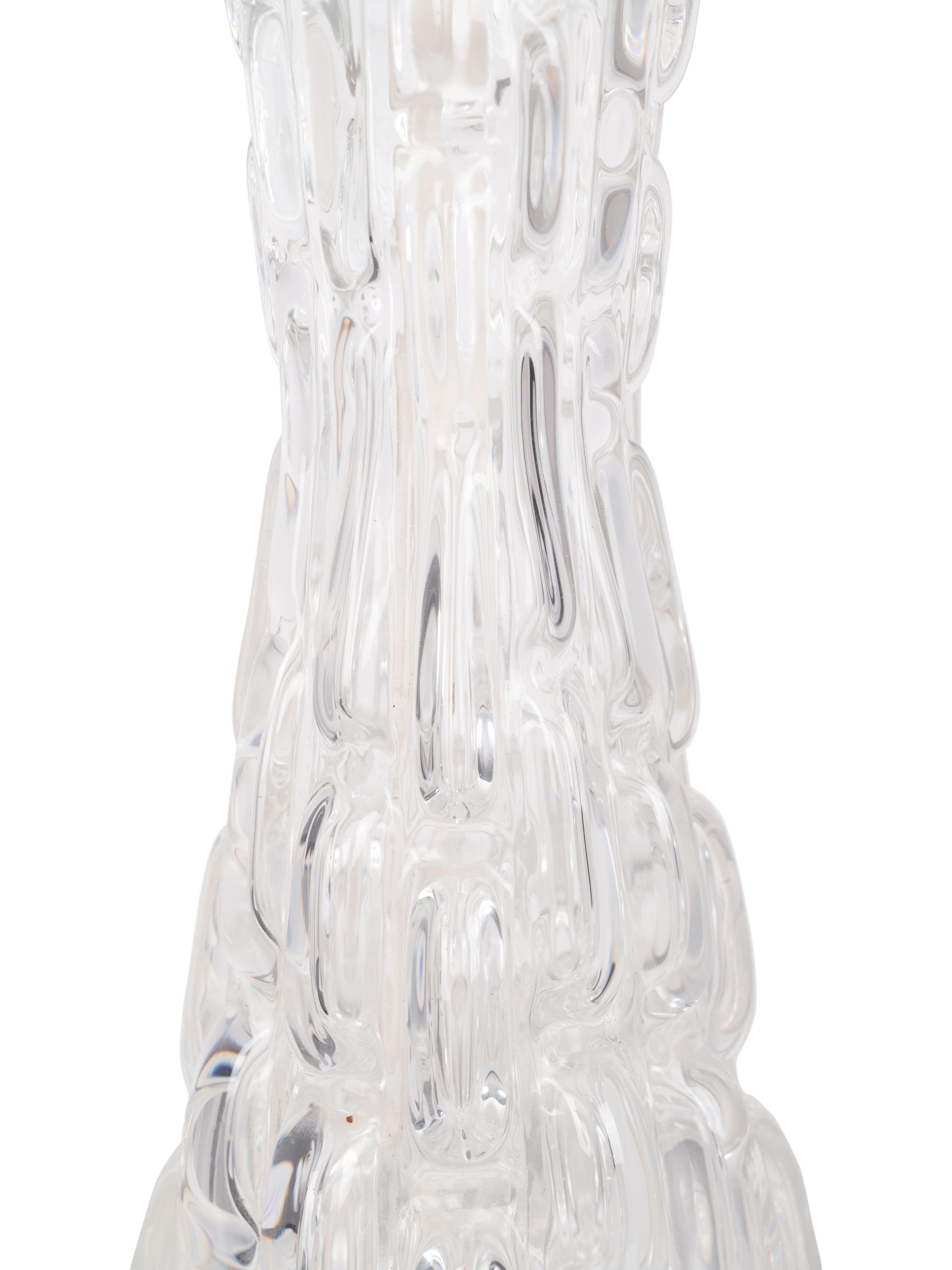 Pair of Table Lamps, c. 1965 Orrefors, Sweden