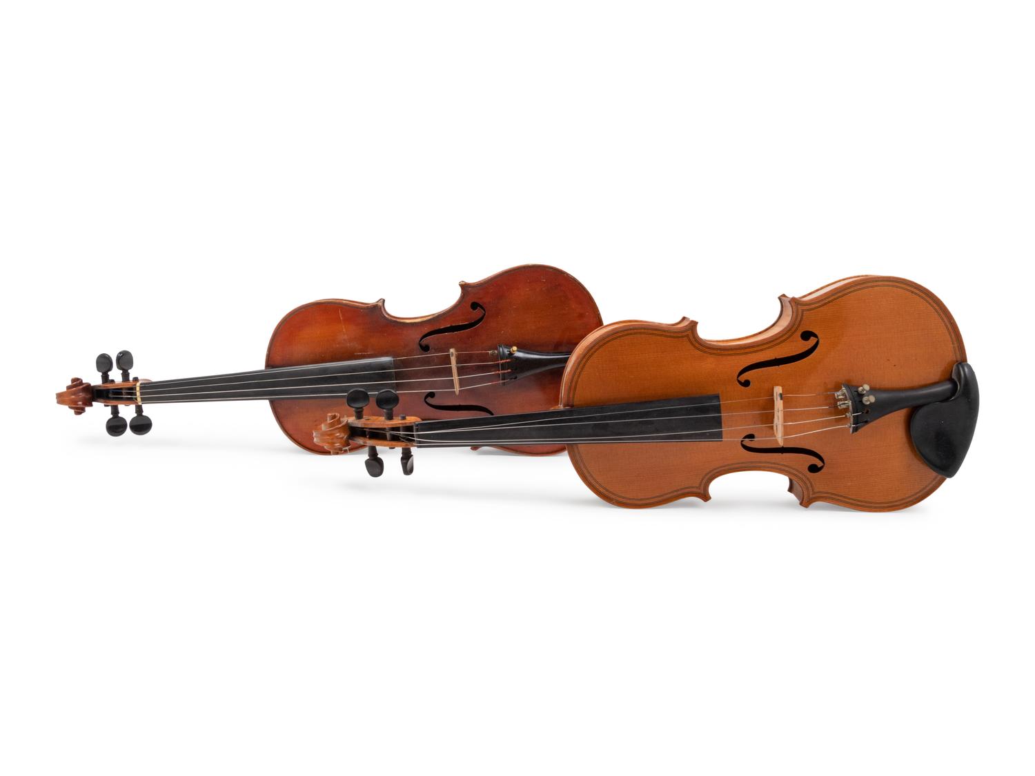 Two Continental Violins