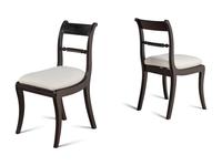 A Set of Four English Mahogany Dining Chairs