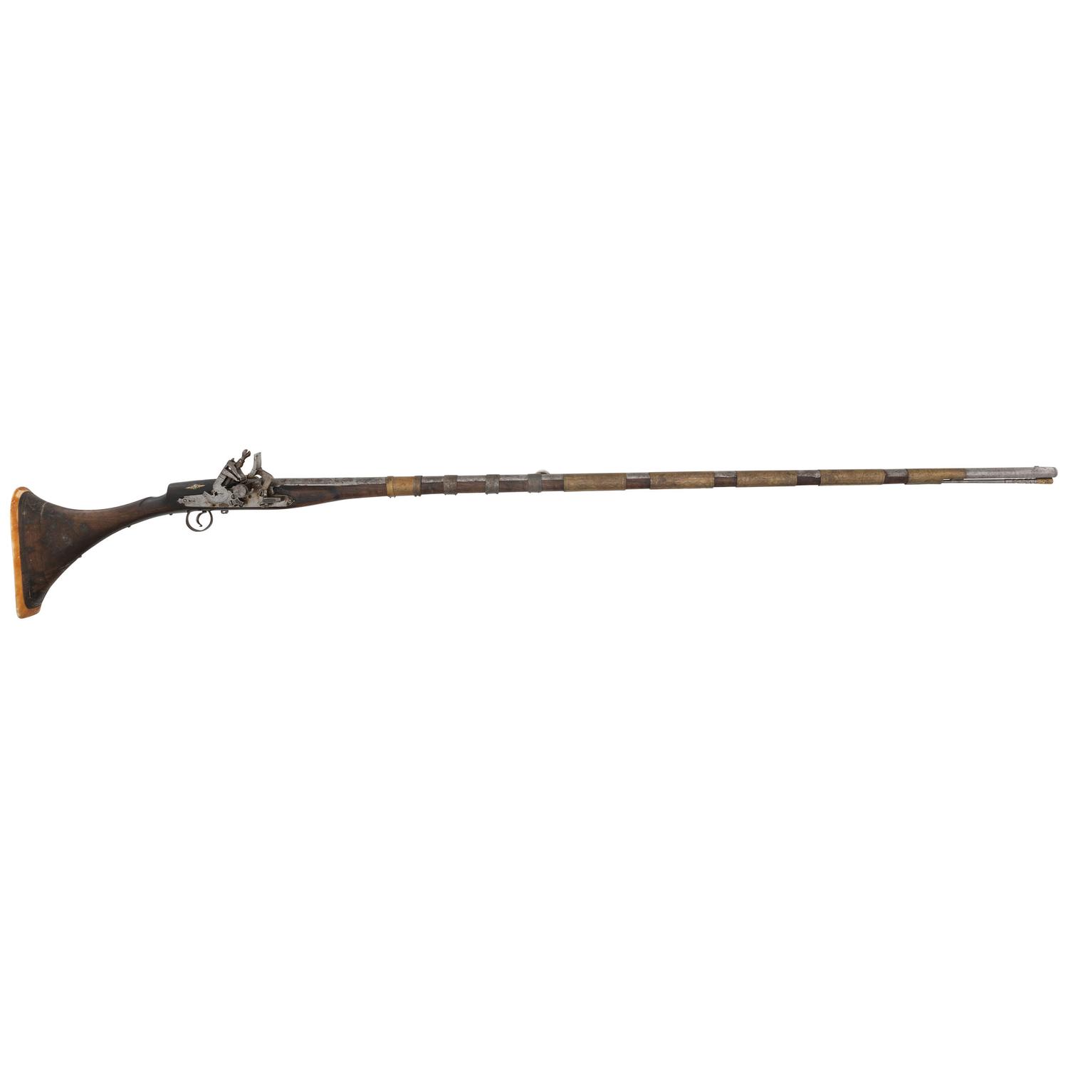 Highly Decorated North African Moukahla Musket