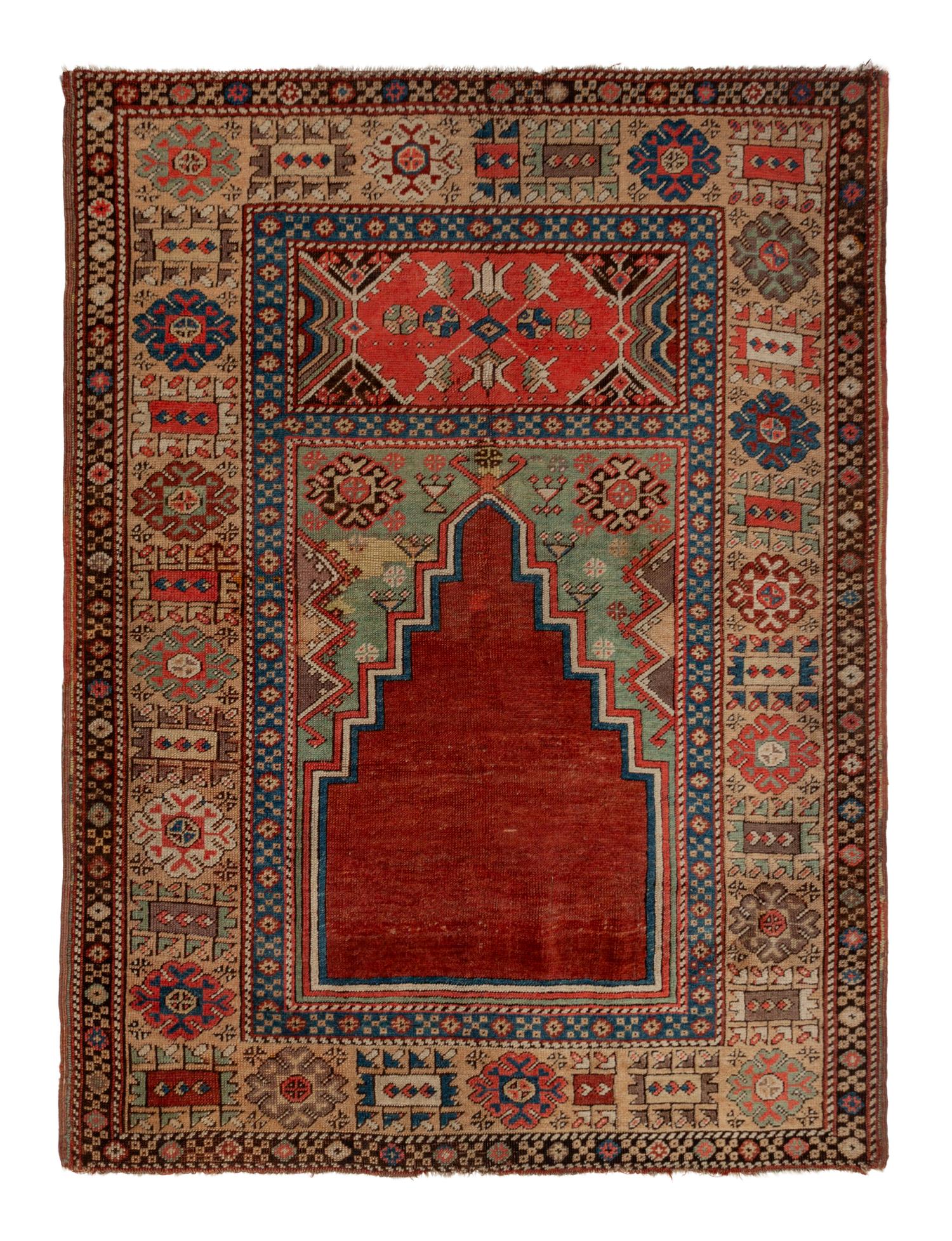 A Central Anatolian Wool Prayer Rug