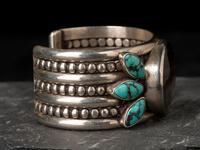 Silver Cluster Cuff Bracelet