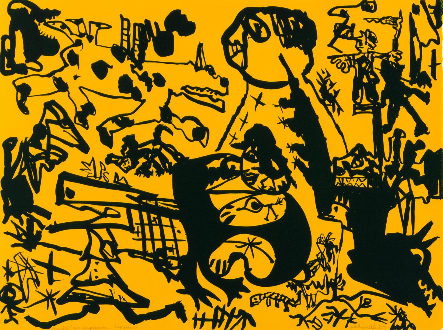 John Himmelfarb, (American, b. 1946), What they Were, Regression, Whirled Map, and Actually Doing
