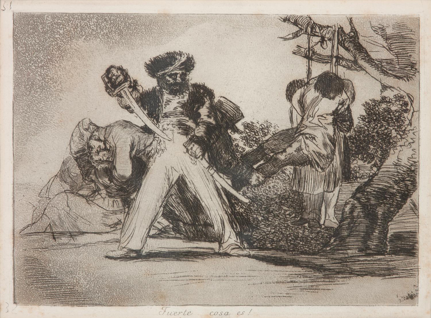 Two plates from Los desastres de la guerra