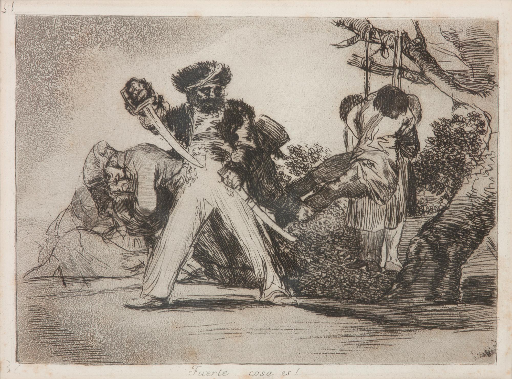 Two plates from Los desastres de la guerra