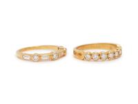 COLLECTION OF YELLOW GOLD AND DIAMOND RINGS