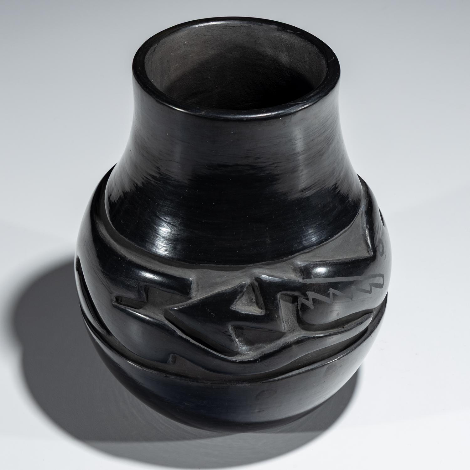 Blackware Pottery Jar