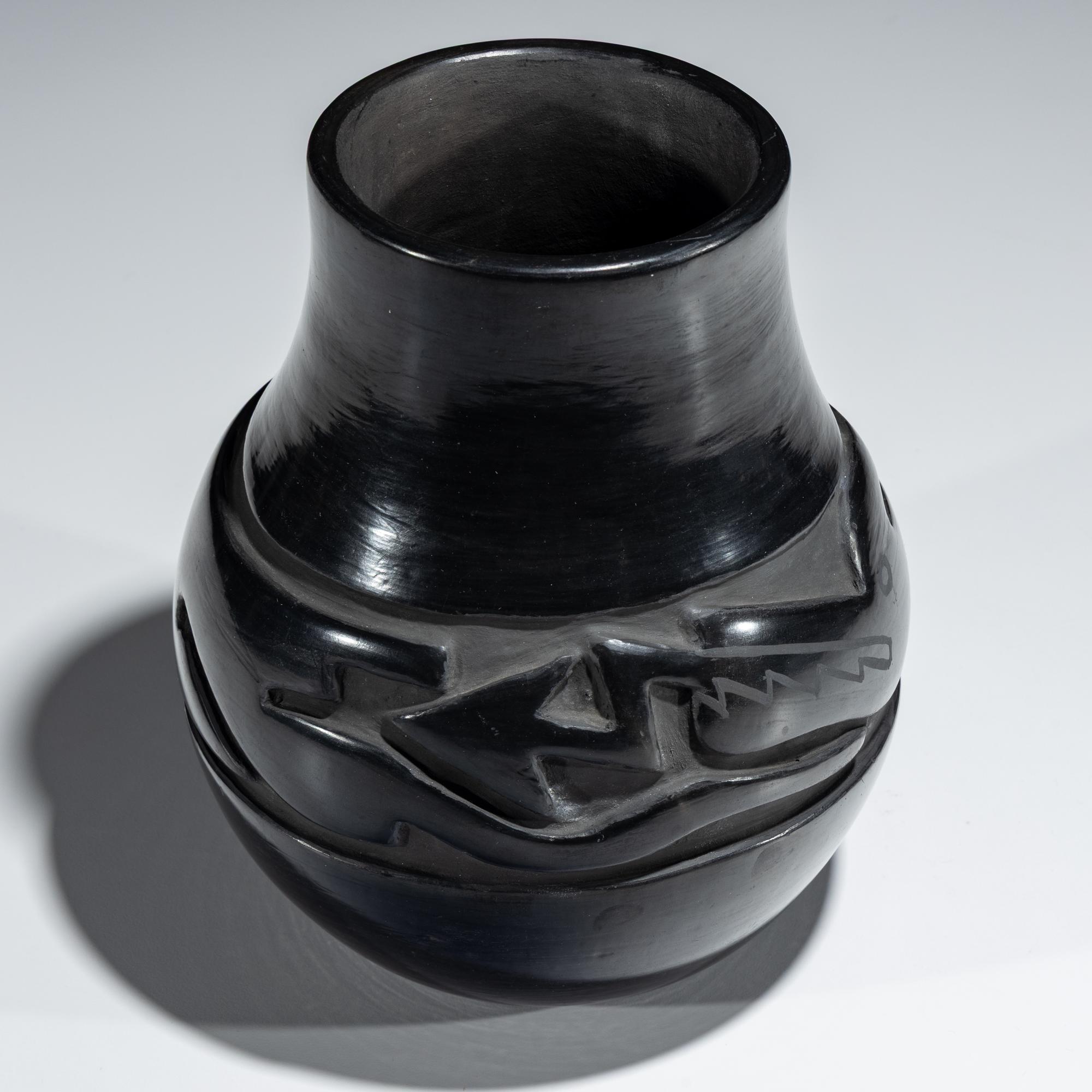 Blackware Pottery Jar