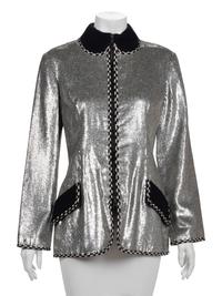 Geoffrey Beene Silver Sequin Jacket, Fall 1991