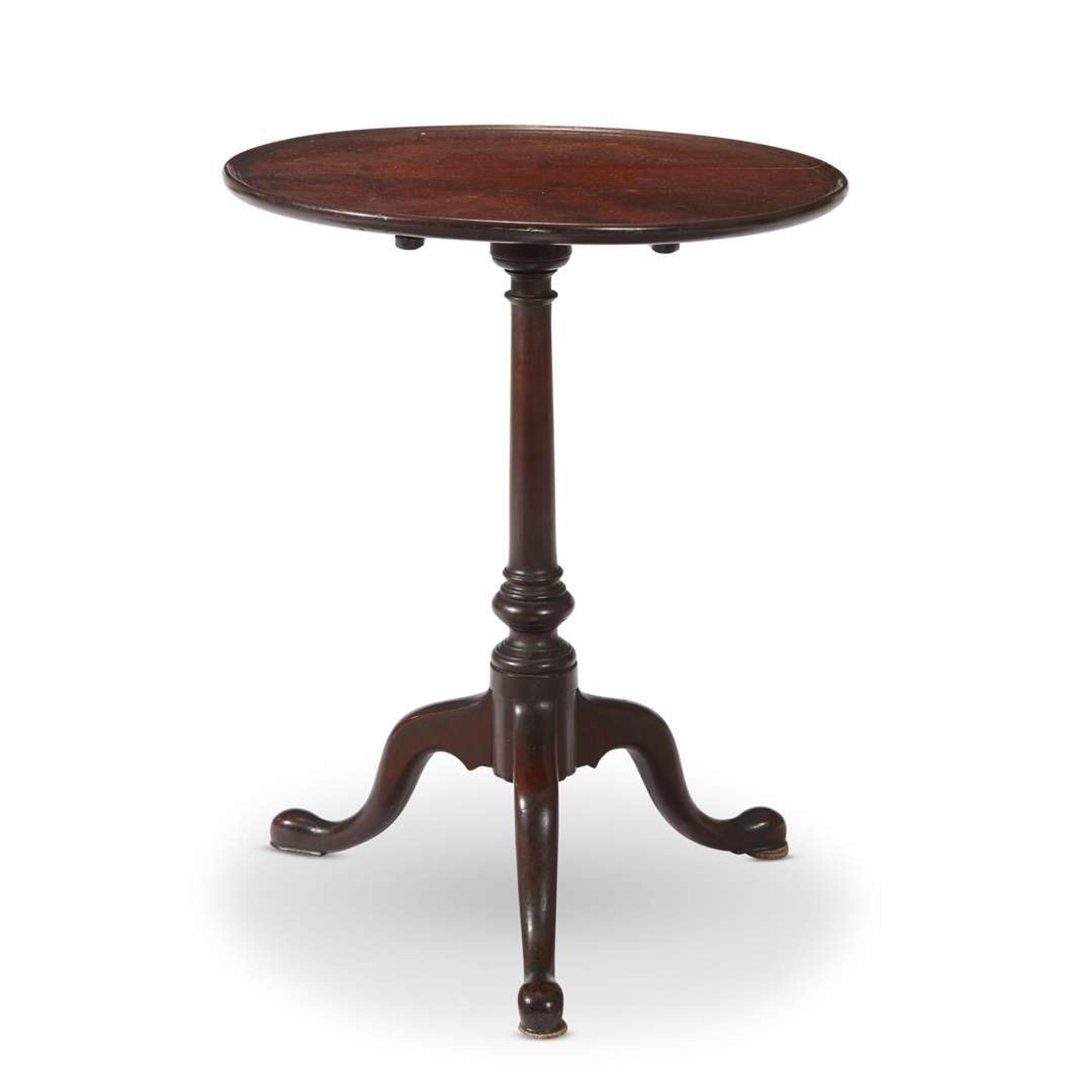 Queen Anne mahogany candlestand Philadelphia, PA, circa 1770