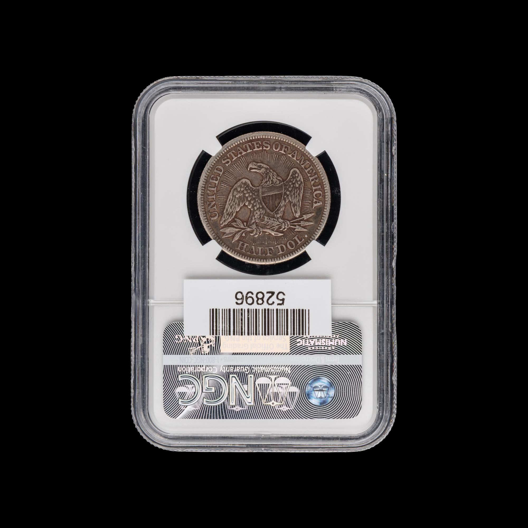 An 1853 Seated Liberty: Arrows and Rays 50c Coin [NGC XF40]