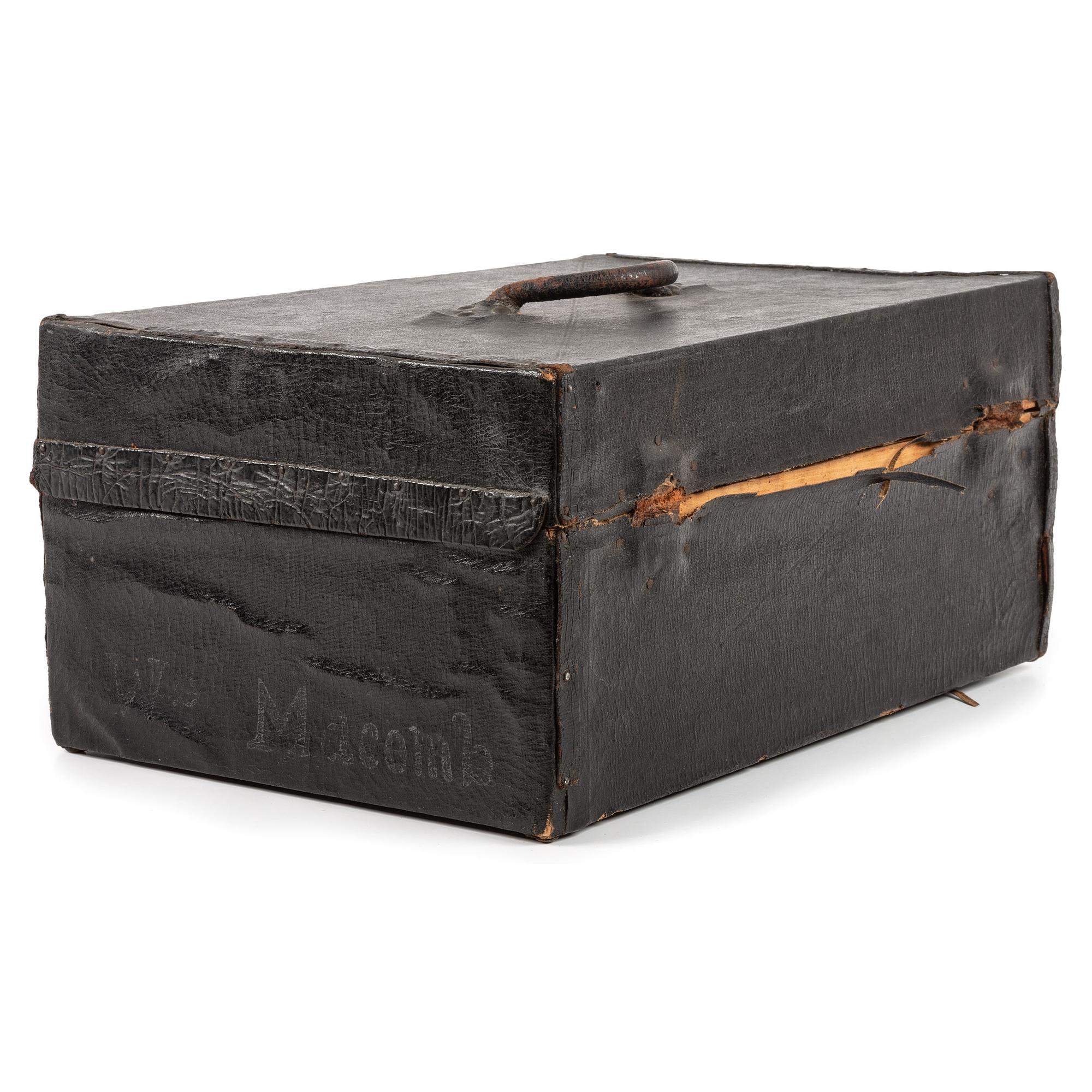 [CIVIL WAR] - [US NAVY]. MACOMB, William H. (1818-1872). Leather-covered travel case. N.p., n.d.