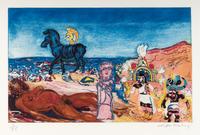 Malcolm Morley (British, 1931-2018) — Cradles of Civilization and Return of Ulysses (Two works from The Fallacies of Enoch ), 1984