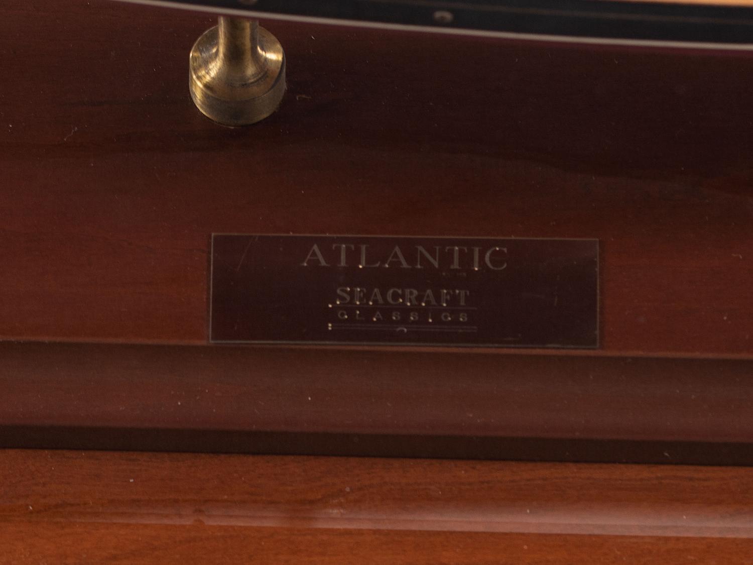 A Cased Scale Model of a Three-Mast Ship