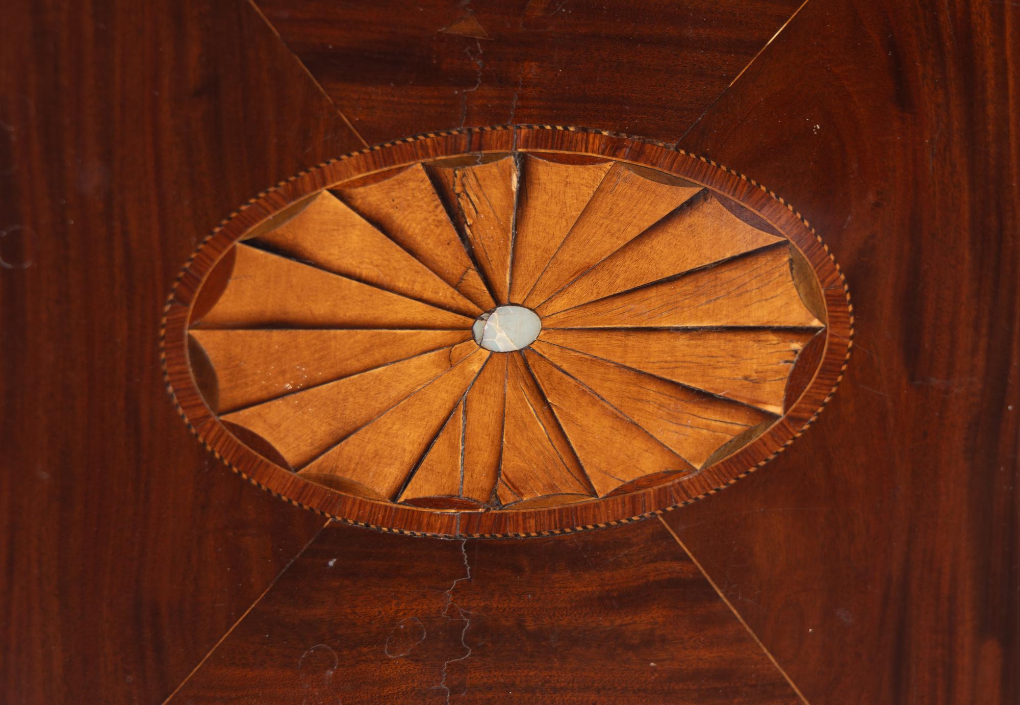 A George III Mahogany and Parquetry Pembroke Table