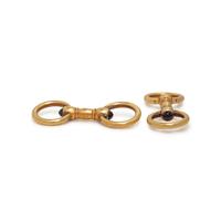 One Pair of Yellow Gold Cufflinks and One Pair of Cartier Cufflinks