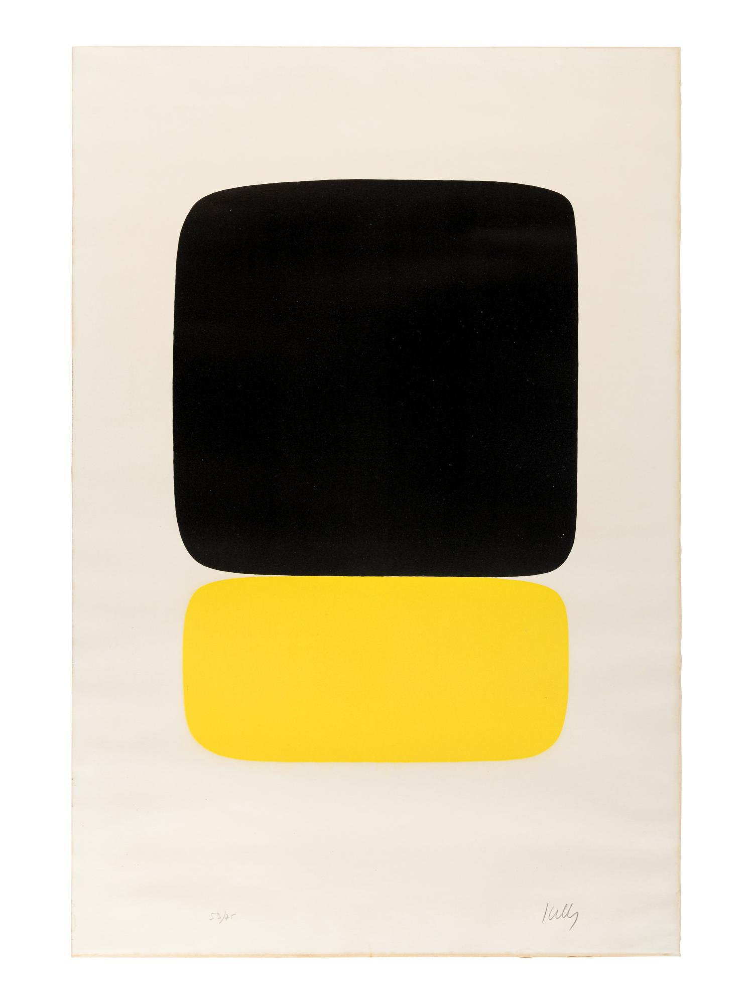 Black over Yellow , 1964-1965