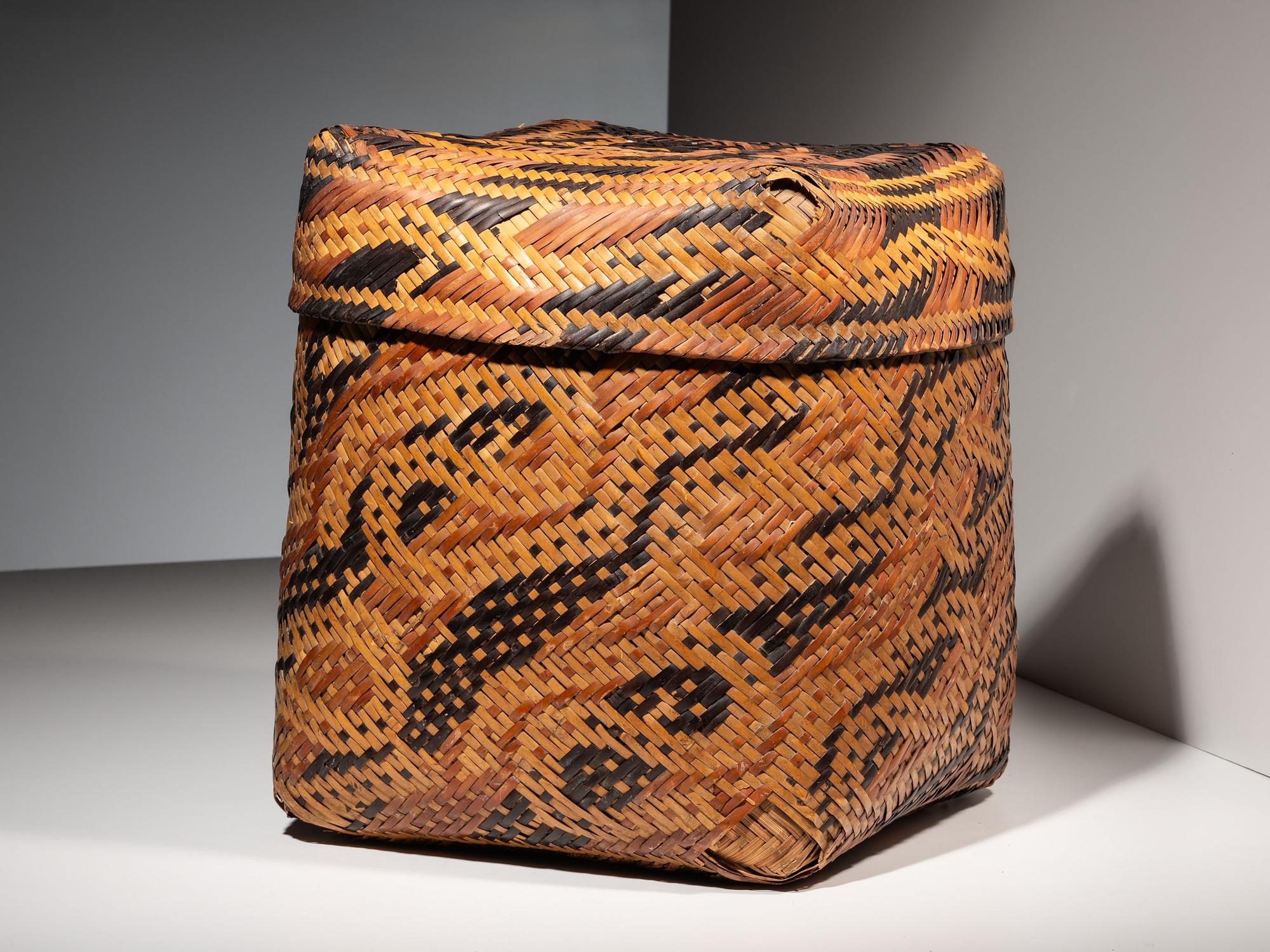 Chitimacha Lidded Storage Basket