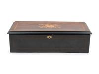 A Swiss Marquetry Cylinder Music Box