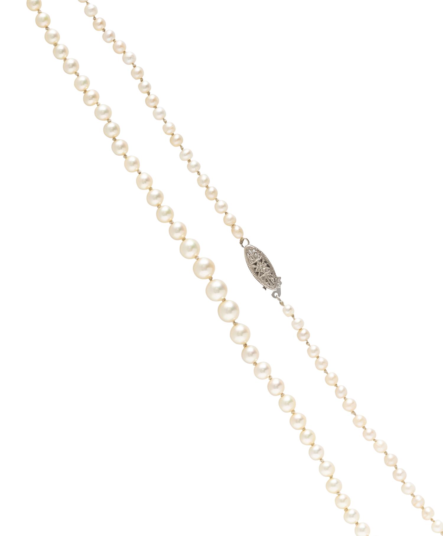 NATURAL AND CULTURED PEARL NECKLACE