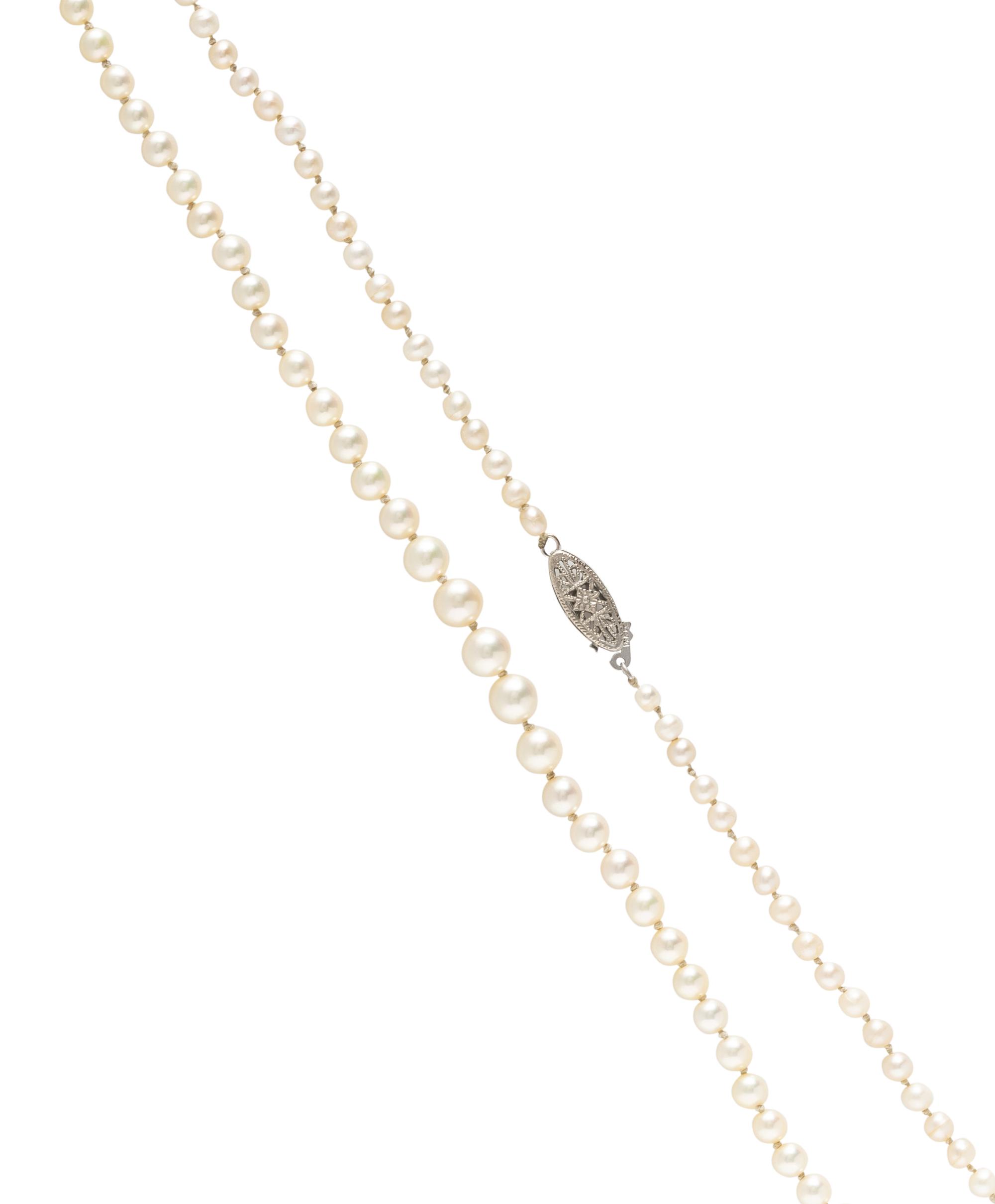 NATURAL AND CULTURED PEARL NECKLACE