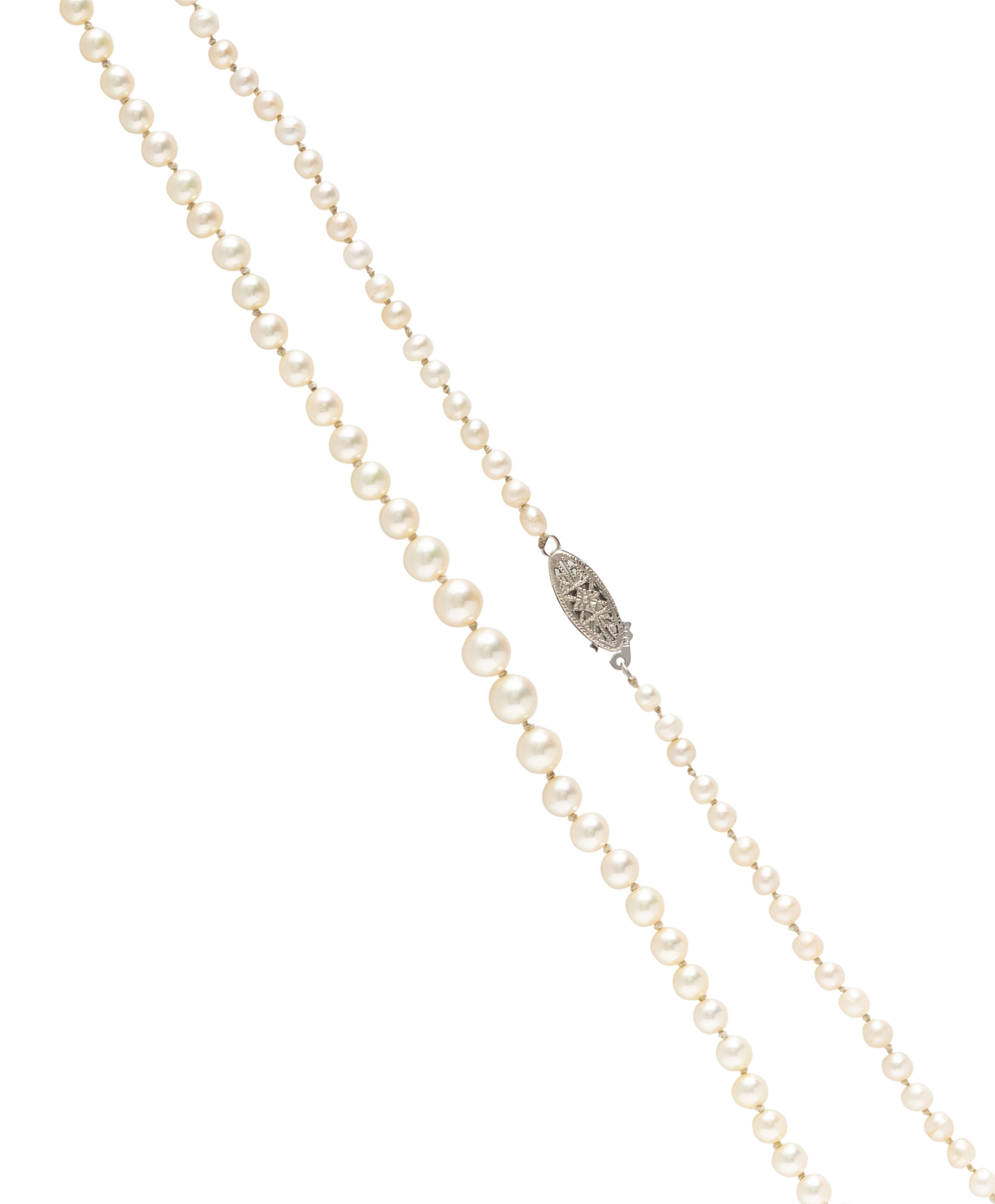 NATURAL AND CULTURED PEARL NECKLACE