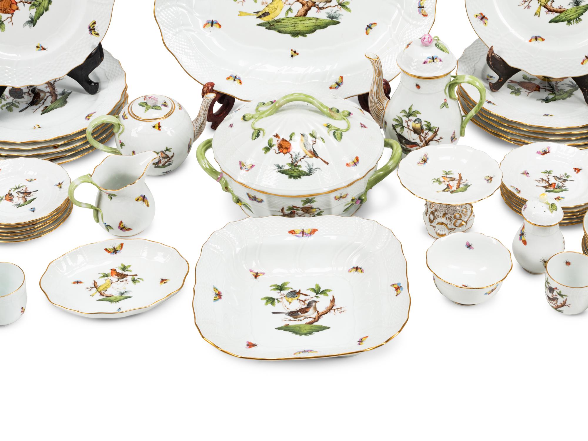 A Herend Porcelain Dinner Service