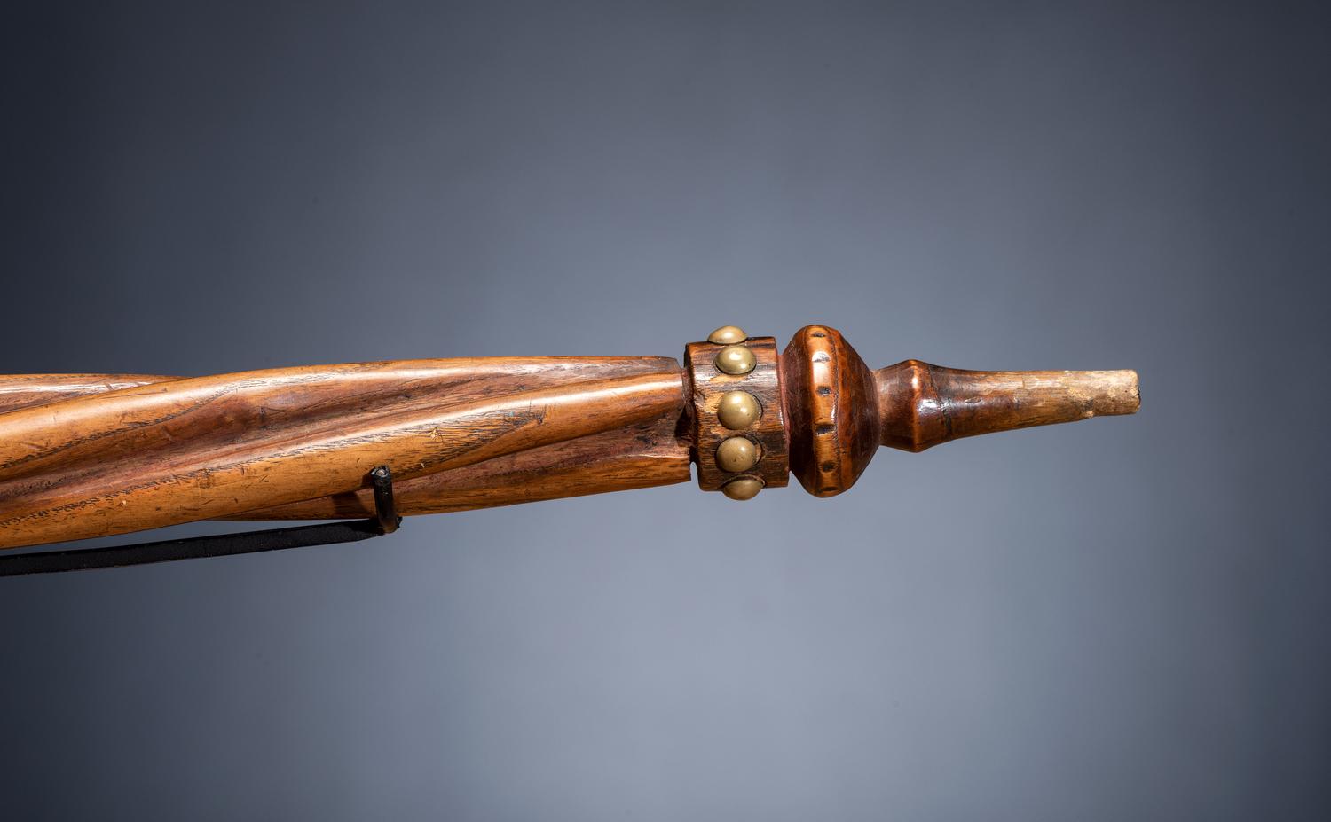 Sioux Twisted Pipe Stem with Catlinite Bowl, Believed to Belong to Sitting Bull