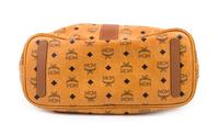 An MCM Cognac Reversible Liz Visetos Shopper Tote, 12" H x 13" W x 6" D; Strap drop: 8.75".