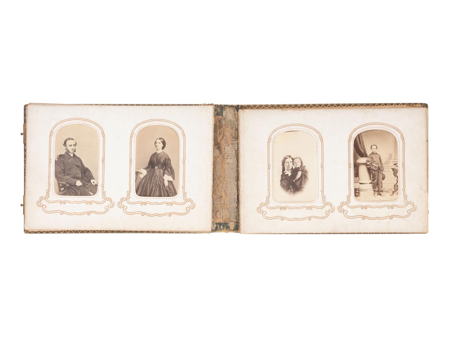 [EARLY PHOTOGRAPHY]. Large selection of 19th-early 20th century photographs and cases.