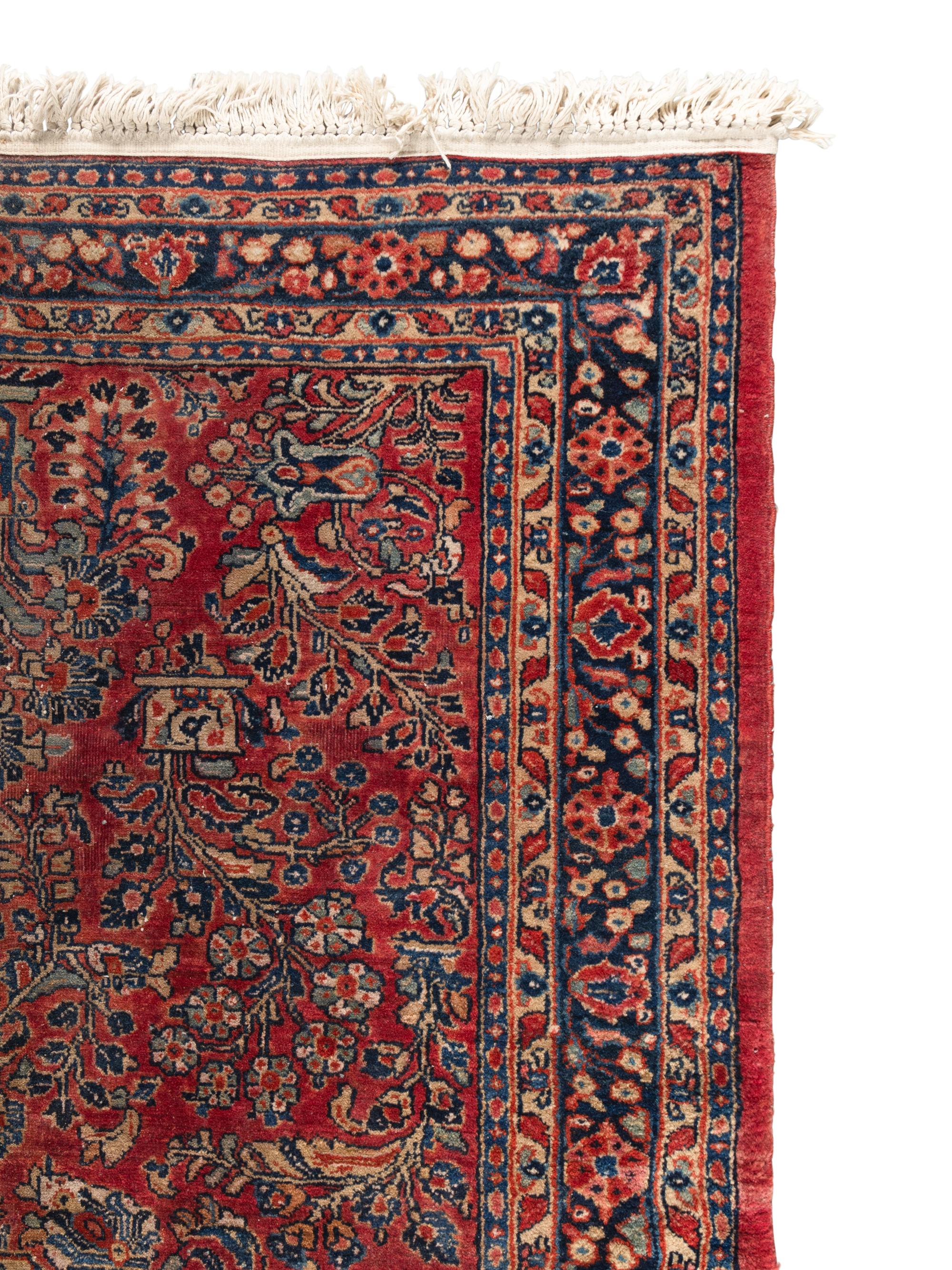 Two Sarouk Wool Rugs
