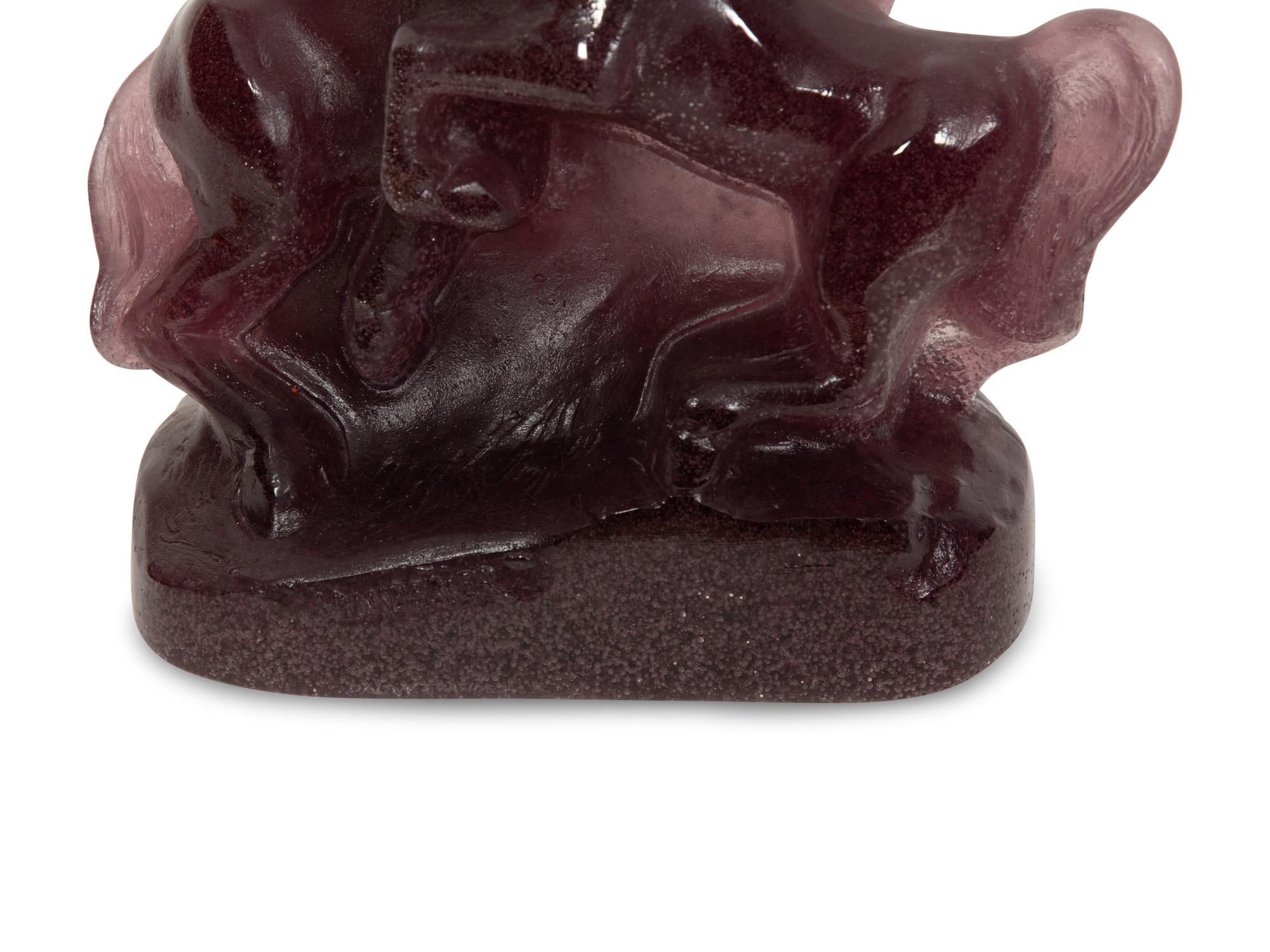 A Daum Pâte de Verre Calvales Sculpture