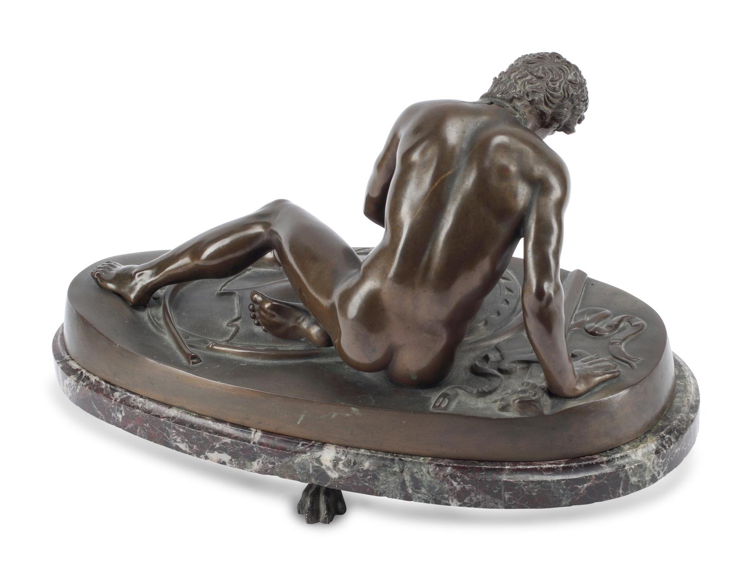 A Patinated Bronze Figure of The Dying Gaul